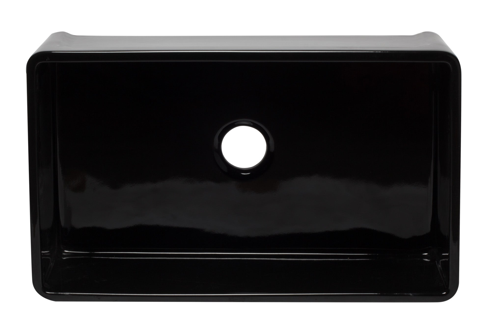 ALFI Brand - 33 inch Black Reversible Single Fireclay Farmhouse Kitchen Sink | AB3320SB-BG ALFI Brand - 33 inch Black Reversible Single Fireclay Farmhouse Kitchen Sink | AB3320SB-BG