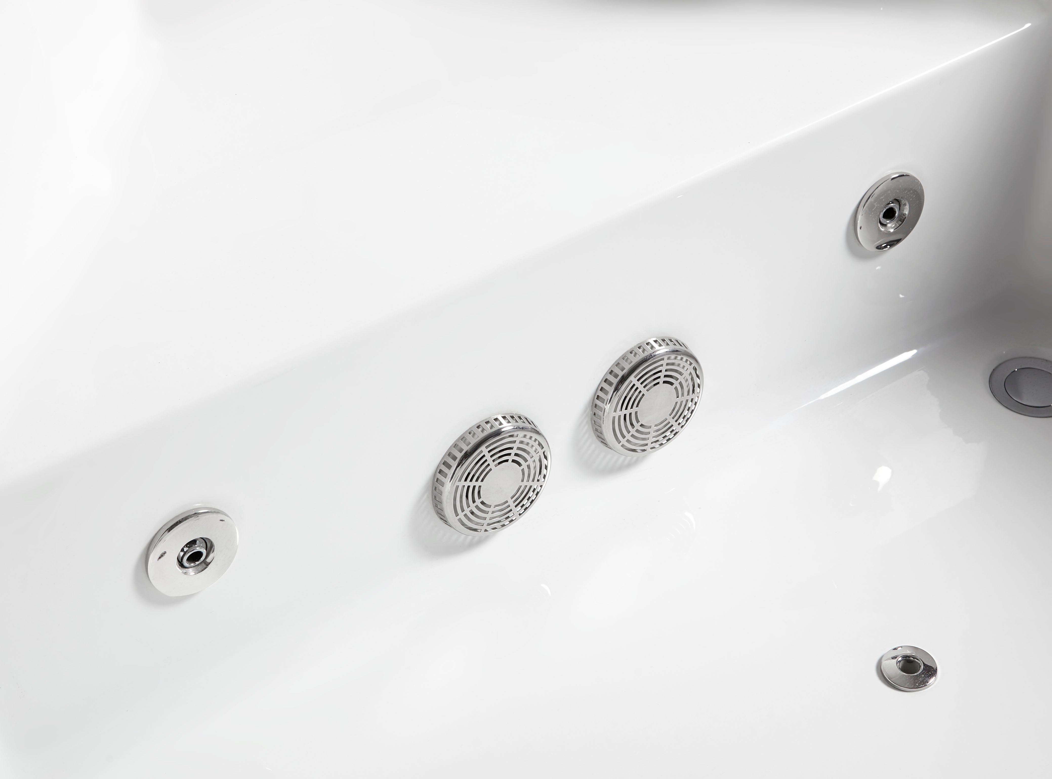 EAGO - 5 ft Clear Corner Acrylic Whirlpool Bathtub for Two | AM156ETL EAGO - 5 ft Clear Corner Acrylic Whirlpool Bathtub for Two | AM156ETL