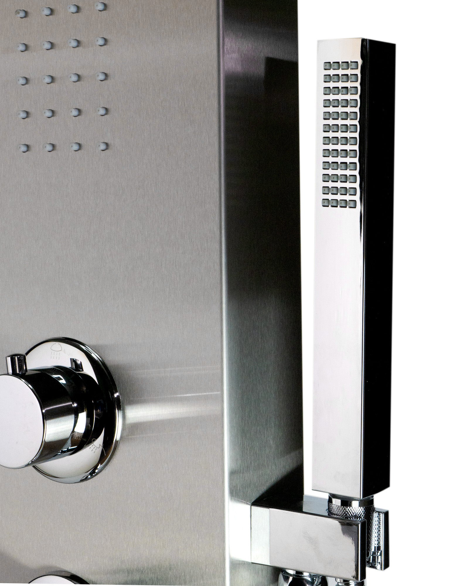 ALFI Brand - Modern Stainless Steel Shower Panel with 2 Body Sprays | ABSP20 ALFI Brand - Modern Stainless Steel Shower Panel with 2 Body Sprays | ABSP20