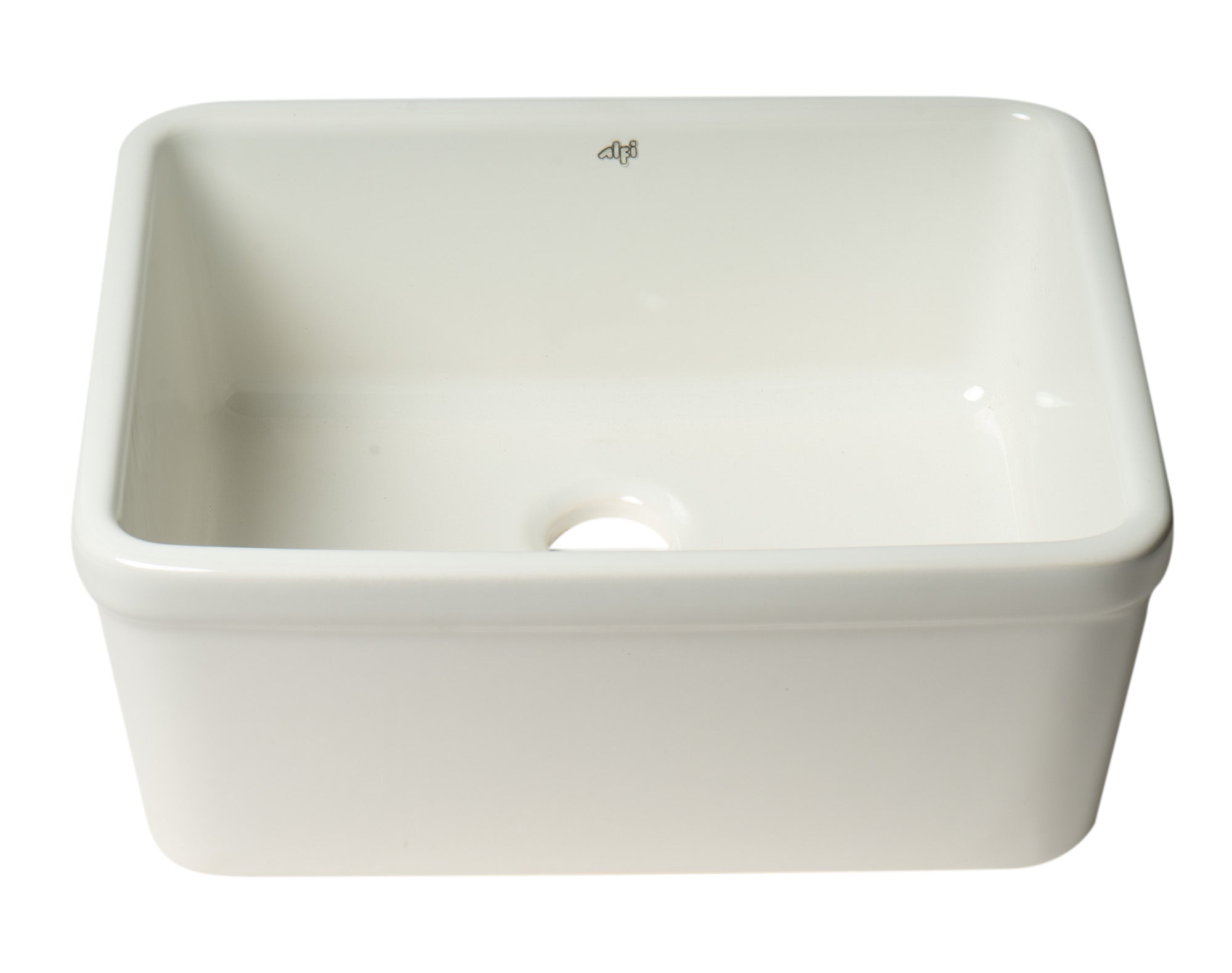ALFI Brand - White 20" Single Bowl Apron Fireclay Farmhouse Kitchen Sink | AB507 ALFI Brand - White 20" Single Bowl Apron Fireclay Farmhouse Kitchen Sink | AB507