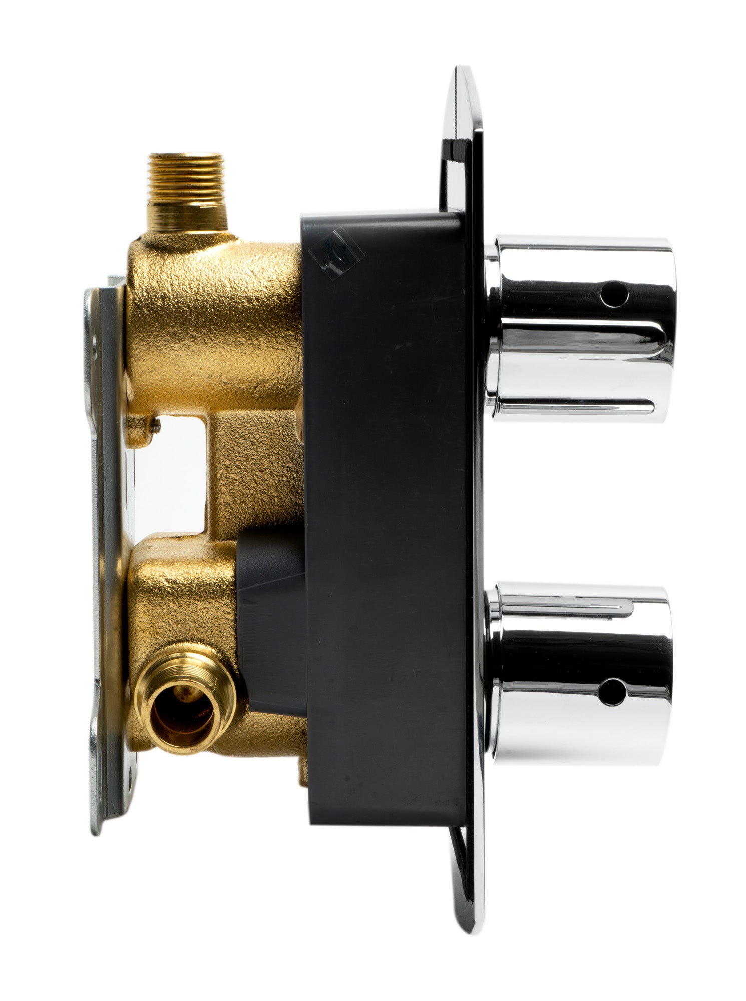 ALFI Brand - Polished Chrome Round Knob 1 Way Thermostatic Shower Mixer | AB3809-PC ALFI Brand - Polished Chrome Round Knob 1 Way Thermostatic Shower Mixer | AB3809-PC
