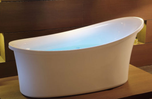 EAGO - 6 ft White Free Standing Air Bubble Bathtub | AM1800