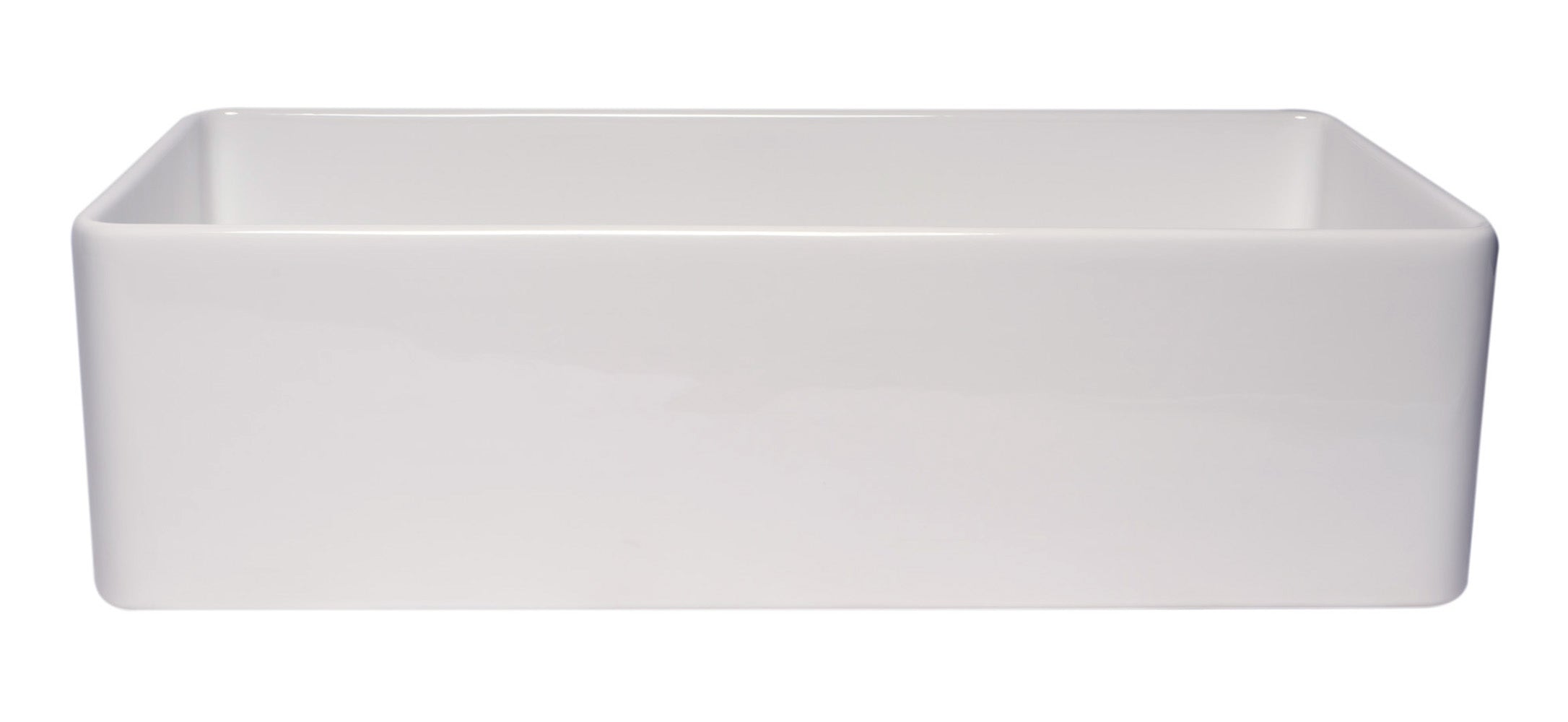 ALFI Brand - 36" White Thin Wall Single Bowl Smooth Apron Fireclay Kitchen Farm Sink | ABF3618-W ALFI Brand - 36" White Thin Wall Single Bowl Smooth Apron Fireclay Kitchen Farm Sink | ABF3618-W