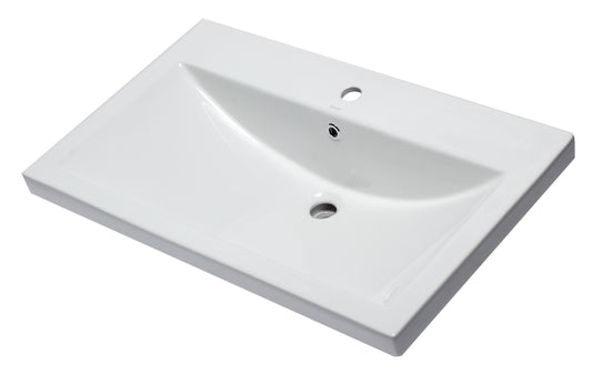 EAGO - White Ceramic 32"x19" Rectangular Drop In Sink | BH001