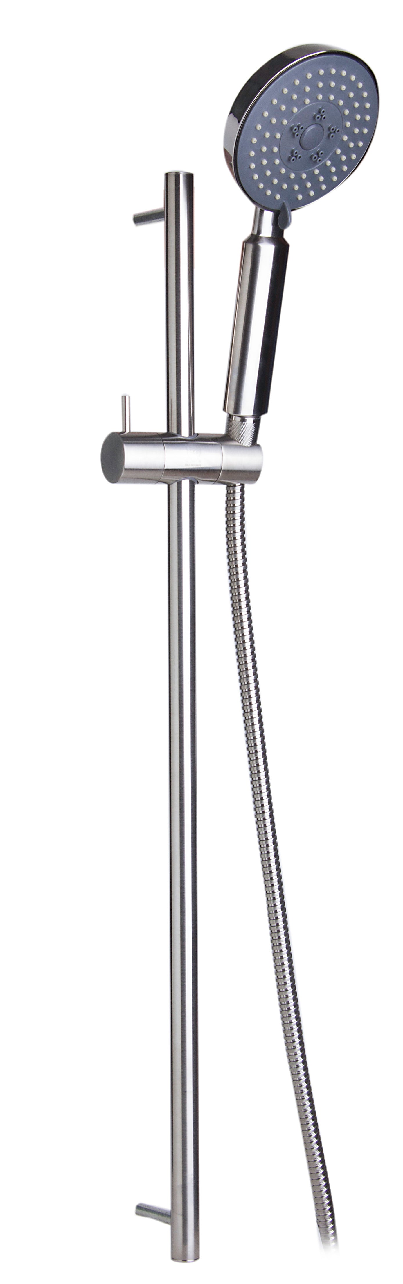 ALFI Brand - Brushed Nickel Sliding Rail Hand Held Shower Head Set with Hose | AB7938-BN ALFI Brand - Brushed Nickel Sliding Rail Hand Held Shower Head Set with Hose | AB7938-BN