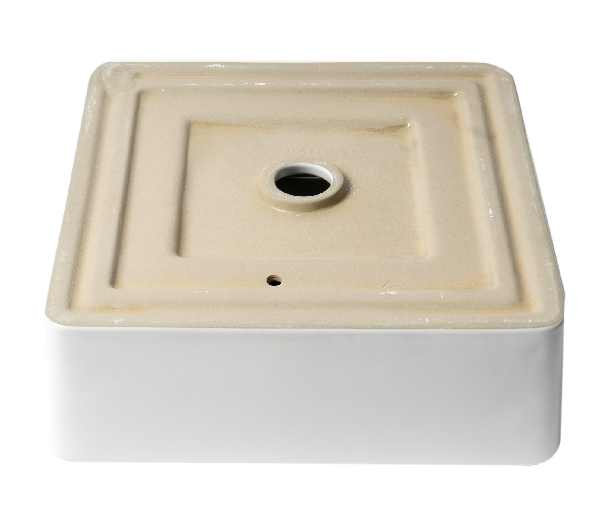 ALFI Brand - White 16" Modern Square Above Mount Ceramic Sink | ABC903-W ALFI Brand - White 16" Modern Square Above Mount Ceramic Sink | ABC903-W