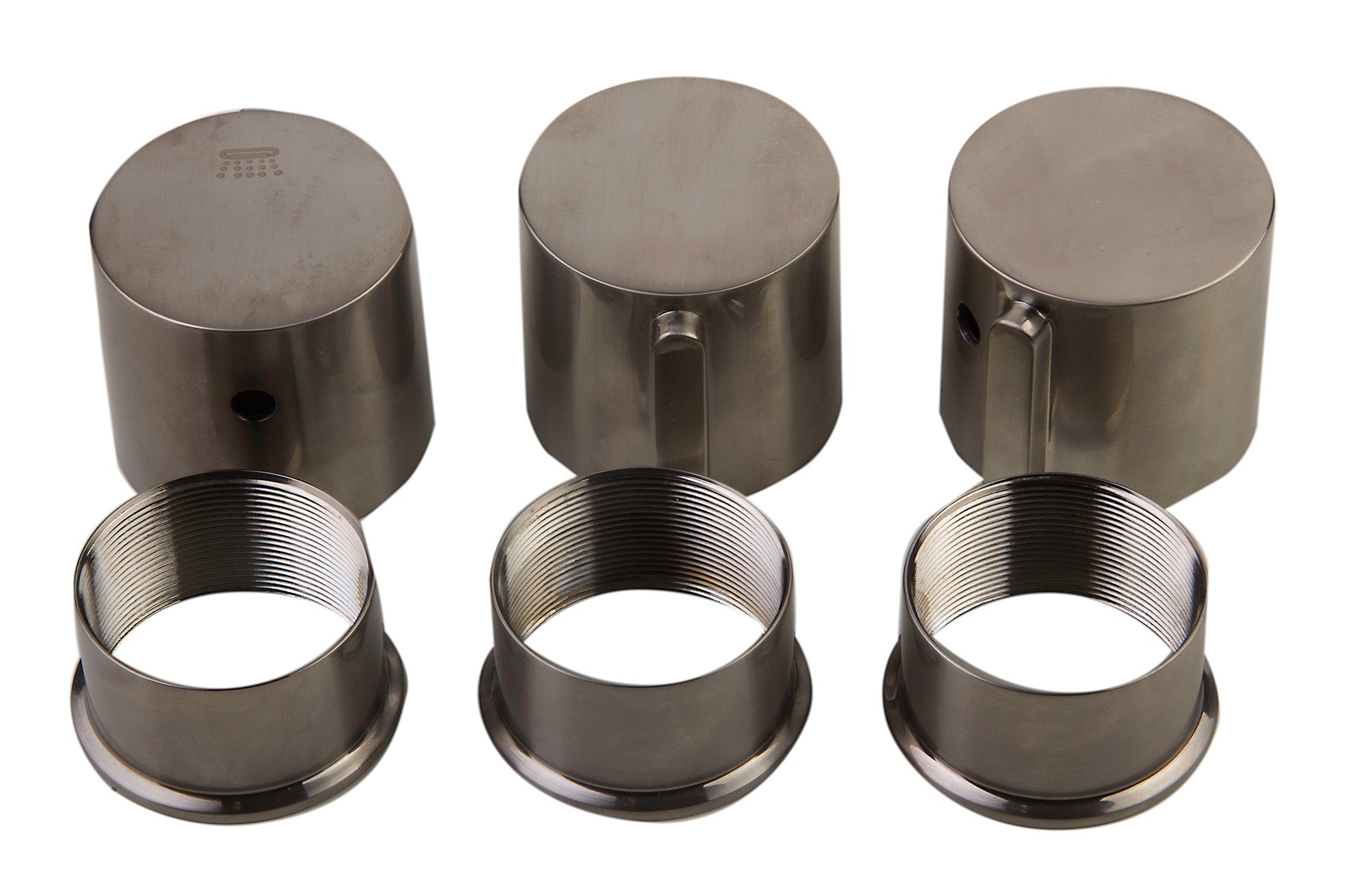 ALFI Brand - Brushed Nickel Concealed 4-Way Thermostatic Valve Shower Mixer /w Round Knobs | AB4101-BN ALFI Brand - Brushed Nickel Concealed 4-Way Thermostatic Valve Shower Mixer /w Round Knobs | AB4101-BN
