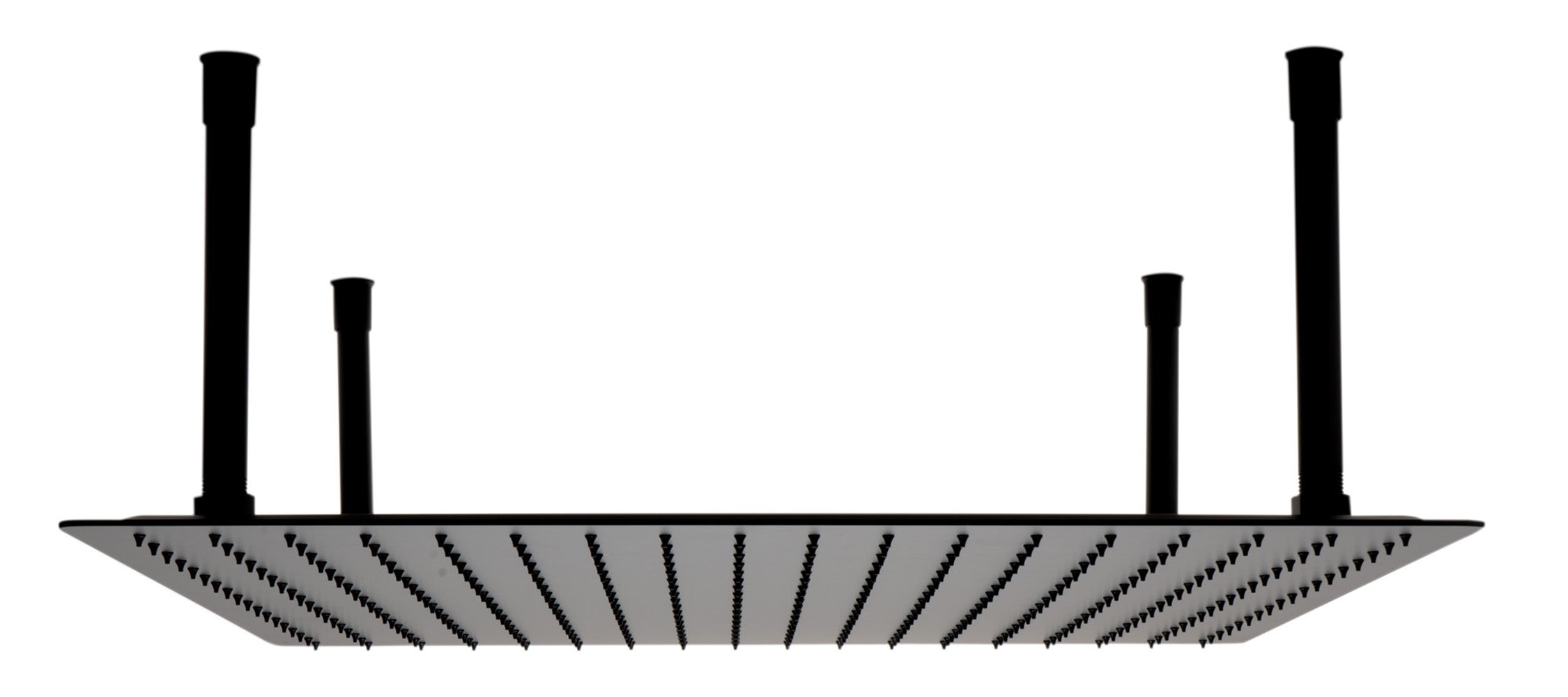 ALFI Brand - Matte Black Stainless Steel 24" Square Ultra-Thin Rain Shower Head | RAIN24S-BM ALFI Brand - Matte Black Stainless Steel 24" Square Ultra-Thin Rain Shower Head | RAIN24S-BM