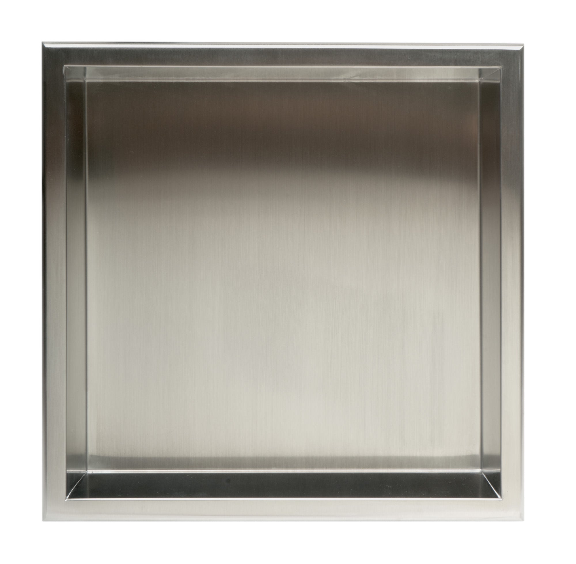 ALFI Brand - 16 x 16 Brushed Stainless Steel Square Single Shelf Bath Shower Niche | ABN1616-BSS ALFI Brand - 16 x 16 Brushed Stainless Steel Square Single Shelf Bath Shower Niche | ABN1616-BSS