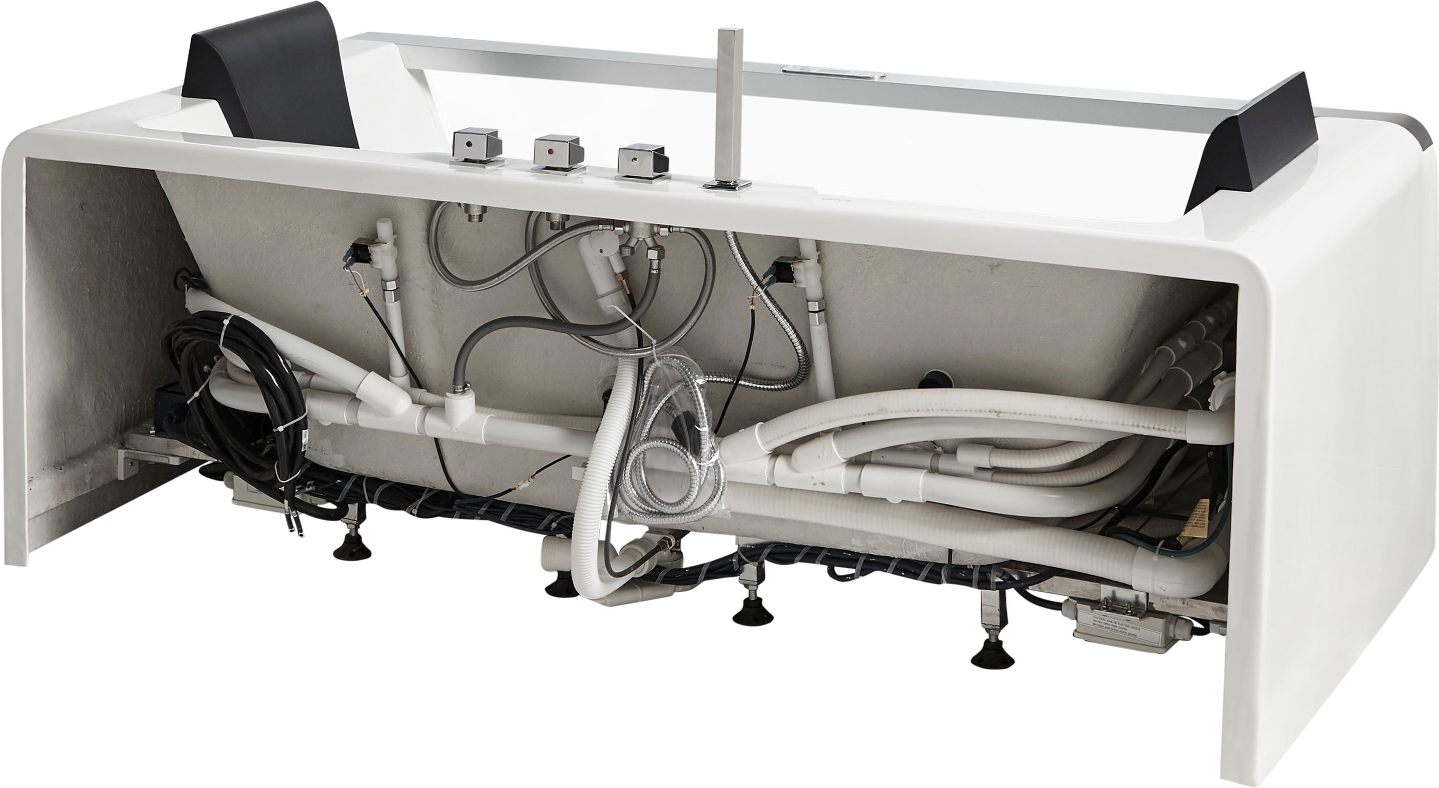 EAGO - 6 ft Clear Rectangular Acrylic Whirlpool Bathtub for Two | AM196ETL EAGO - 6 ft Clear Rectangular Acrylic Whirlpool Bathtub for Two | AM196ETL