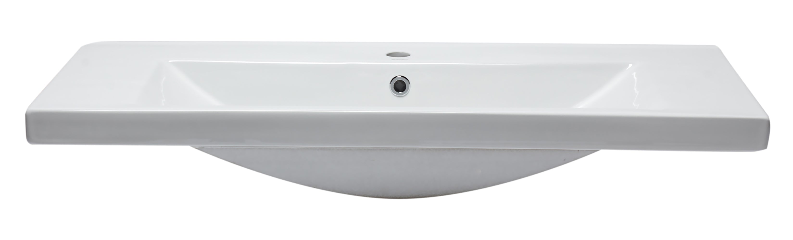 EAGO - White Ceramic 40"x19" Rectangular Drop In Sink | BH002 EAGO - White Ceramic 40"x19" Rectangular Drop In Sink | BH002