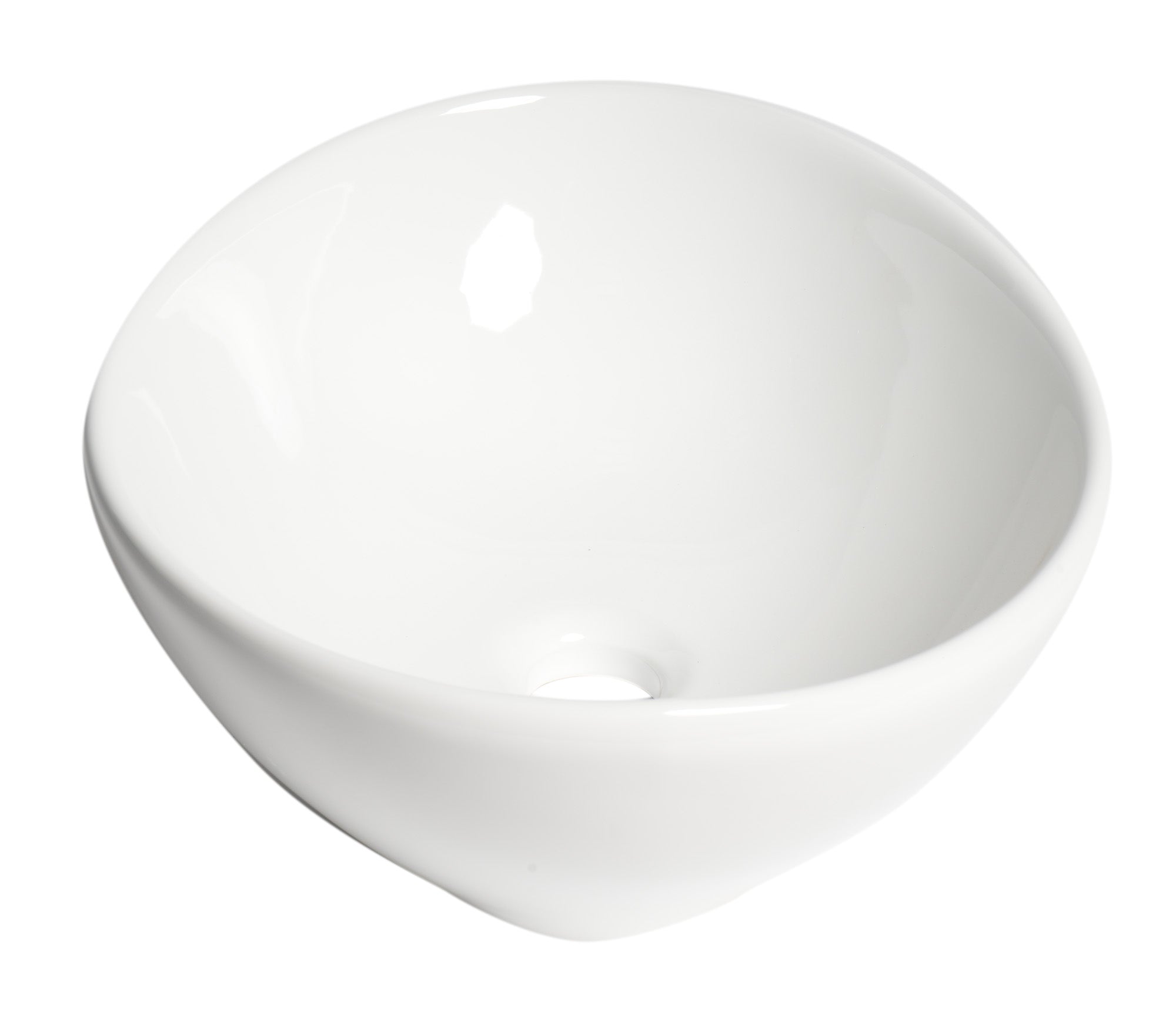 ALFI Brand - White 16" Egg Shape Above Mount Ceramic Sink | ABC913 ALFI Brand - White 16" Egg Shape Above Mount Ceramic Sink | ABC913
