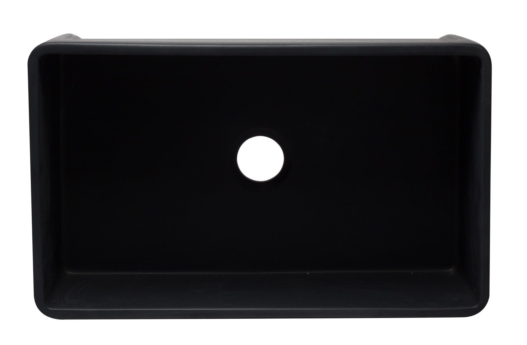 ALFI Brand - 33 inch Black Reversible Single Fireclay Farmhouse Kitchen Sink | AB3320SB-BM ALFI Brand - 33 inch Black Reversible Single Fireclay Farmhouse Kitchen Sink | AB3320SB-BM