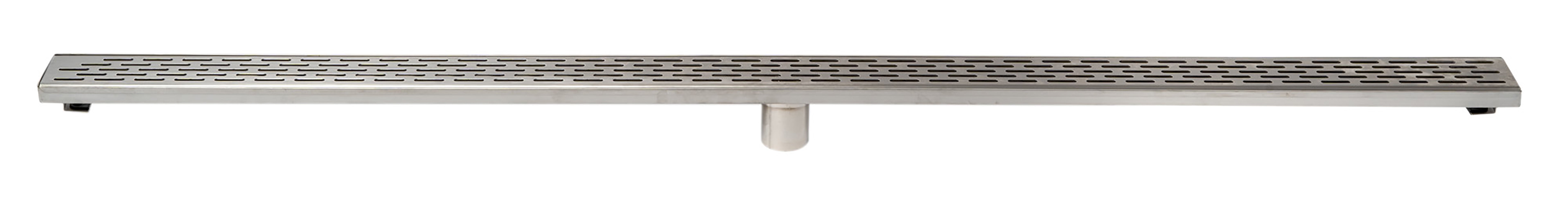 ALFI Brand - 59" Brushed Stainless Steel Linear Shower Drain with Groove Holes | ABLD59C-BSS ALFI Brand - 59" Brushed Stainless Steel Linear Shower Drain with Groove Holes | ABLD59C-BSS