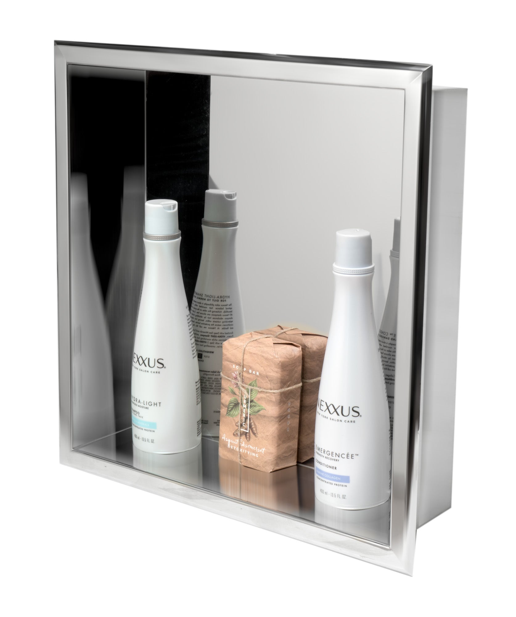 ALFI Brand - 16 x 16 Polished Stainless Steel Square Single Shelf Bath Shower Niche | ABN1616-PSS ALFI Brand - 16 x 16 Polished Stainless Steel Square Single Shelf Bath Shower Niche | ABN1616-PSS