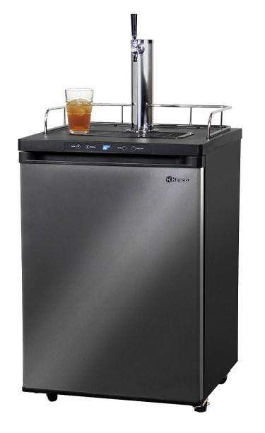 Kegco Beer Refrigeration 1 TAP 24" Wide Kombucha Tap Black Stainless Steel Kegerator Kegco Beer Refrigeration 1 TAP 24" Wide Kombucha Tap Black Stainless Steel Kegerator