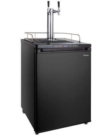 Kegco Beer Refrigeration 2 TAP 24" Wide Kombucha Tap Black Kegerator