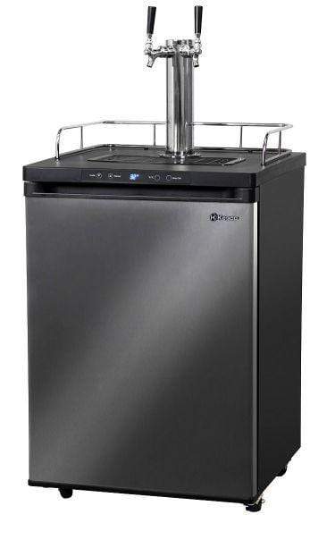 Kegco Beer Refrigeration 2 TAP 24" Wide Tap Black Stainless Steel Digital Kegerator Kegco Beer Refrigeration 2 TAP 24" Wide Tap Black Stainless Steel Digital Kegerator