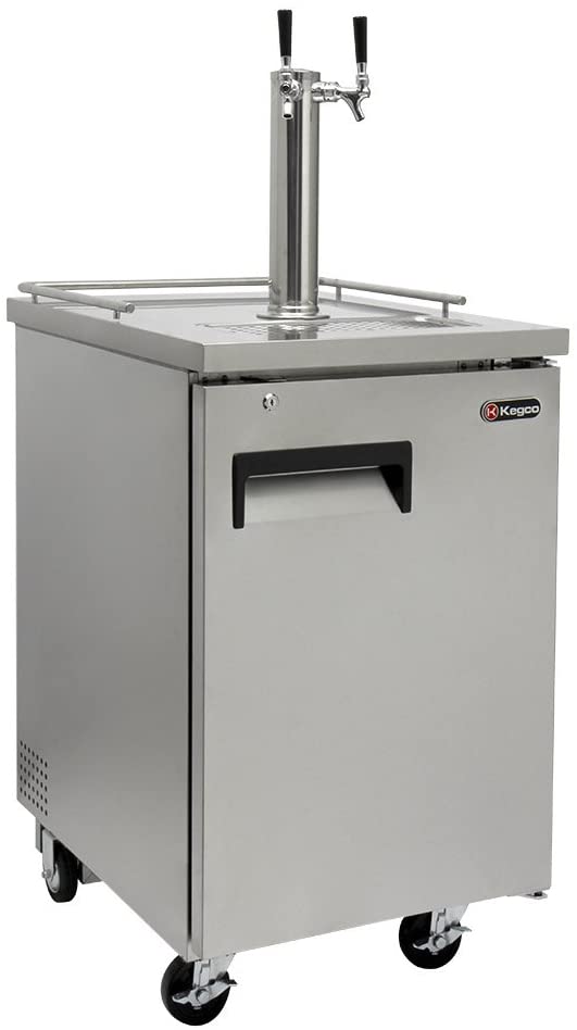 Kegco Beer Refrigeration 24" Wide Cold Brew Coffee SilverCommercial Kegerator