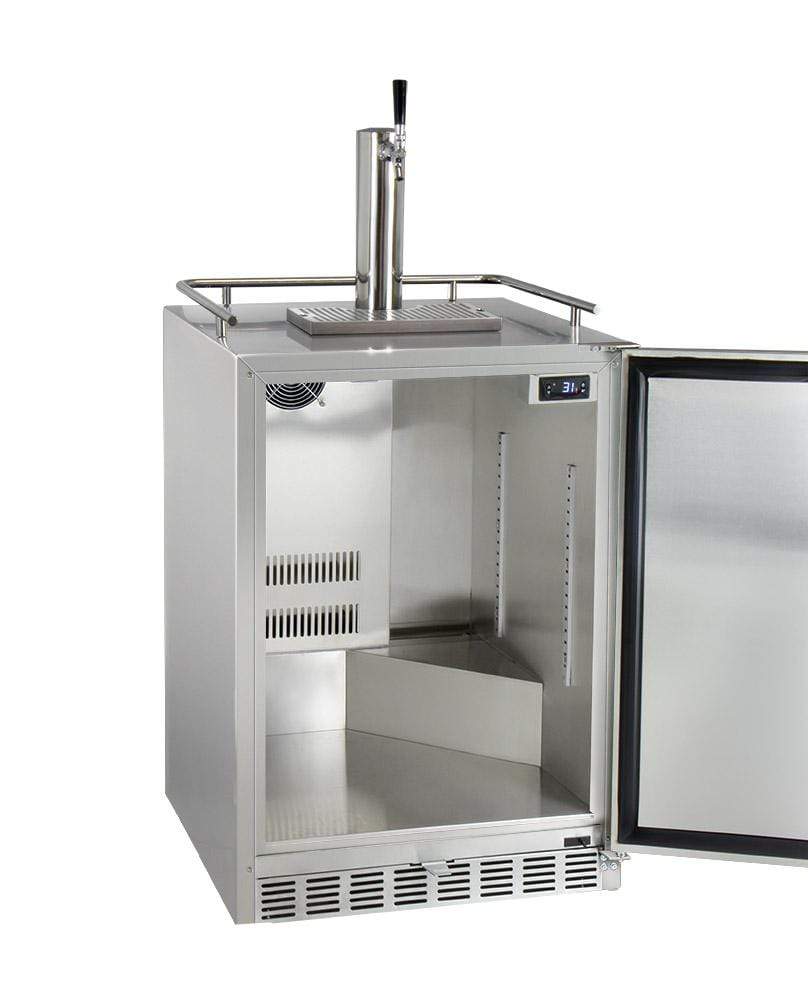 Kegco Beer Refrigeration 24" Wide Cold Brew Coffee Tap All Stainless Steel Outdoor Built-In Right Hinge Kegerator Kegco Beer Refrigeration 24" Wide Cold Brew Coffee Tap All Stainless Steel Outdoor Built-In Right Hinge Kegerator
