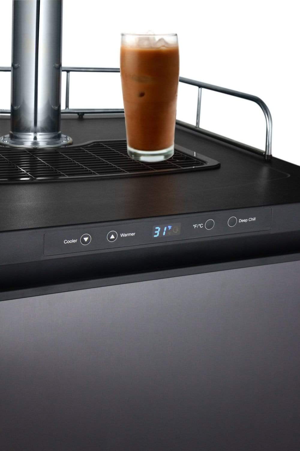 Kegco Beer Refrigeration 24" Wide Cold Brew Coffee Tap Black Stainless Kegerator Kegco Beer Refrigeration 24" Wide Cold Brew Coffee Tap Black Stainless Kegerator