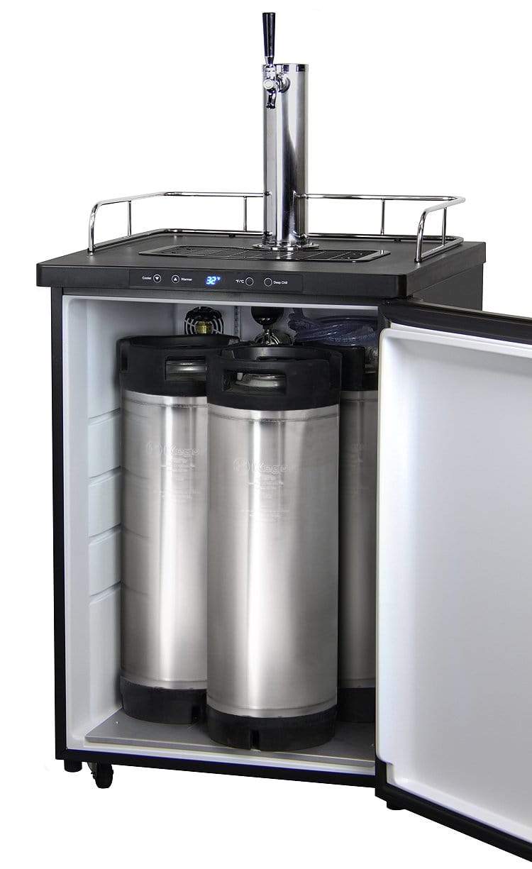 Kegco Beer Refrigeration 24" Wide Homebrew Single Tap Black Stainless Steel Digital Kegerator Kegco Beer Refrigeration 24" Wide Homebrew Single Tap Black Stainless Steel Digital Kegerator