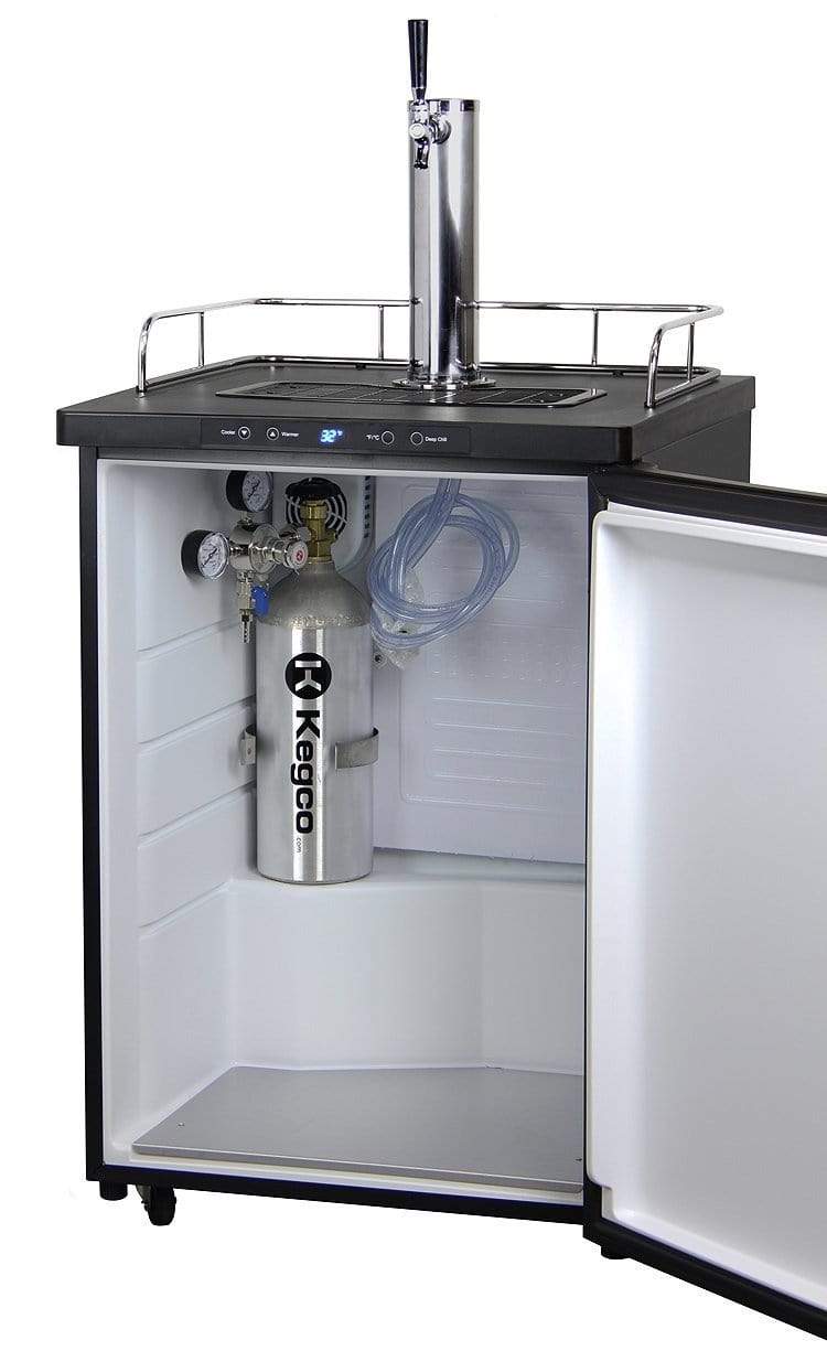 Kegco Beer Refrigeration 24" Wide Homebrew Single Tap Black Stainless Steel Digital Kegerator Kegco Beer Refrigeration 24" Wide Homebrew Single Tap Black Stainless Steel Digital Kegerator