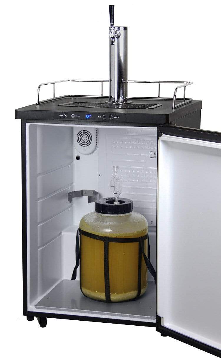 Kegco Beer Refrigeration 24" Wide Homebrew Single Tap Black Stainless Steel Digital Kegerator Kegco Beer Refrigeration 24" Wide Homebrew Single Tap Black Stainless Steel Digital Kegerator
