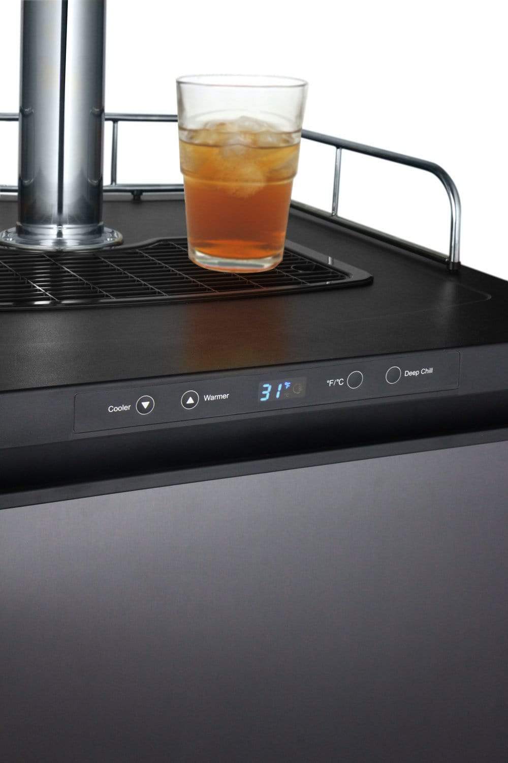 Kegco Beer Refrigeration 24" Wide Kombucha Tap Black Stainless Steel Kegerator Kegco Beer Refrigeration 24" Wide Kombucha Tap Black Stainless Steel Kegerator