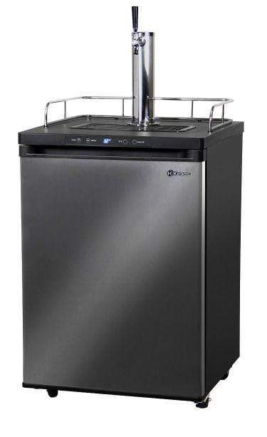 Kegco Beer Refrigeration 24" Wide Tap Black Stainless Steel Digital Kegerator Kegco Beer Refrigeration 24" Wide Tap Black Stainless Steel Digital Kegerator