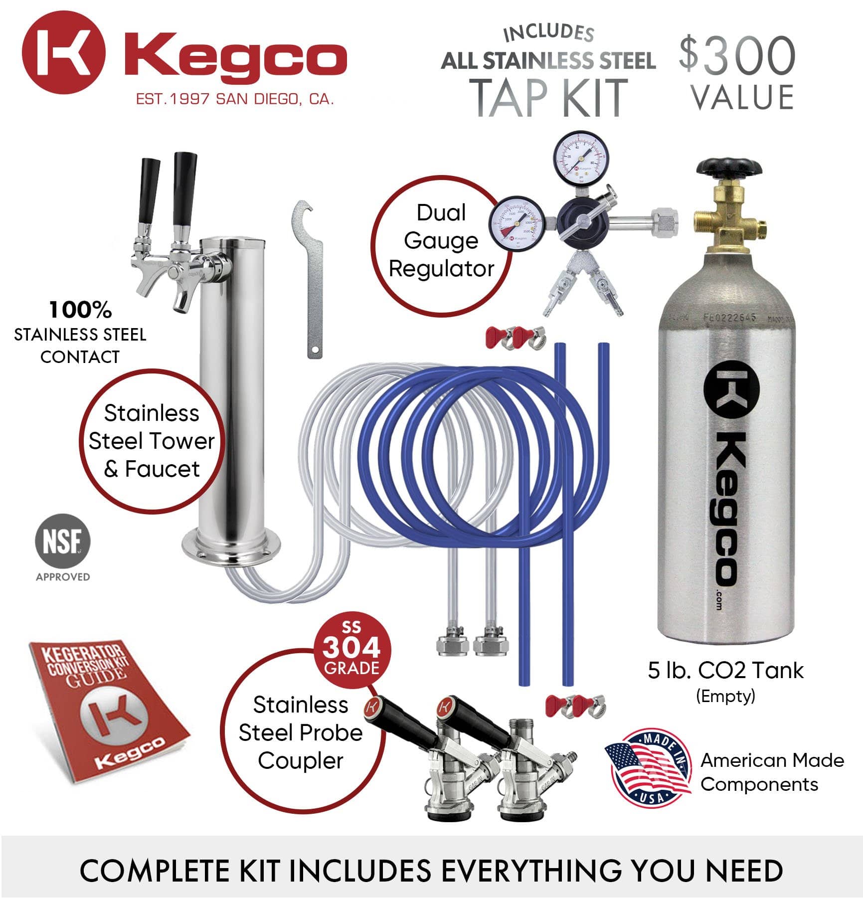 Kegco Beer Refrigeration 24" Wide Tap Black Stainless Steel Digital Kegerator Kegco Beer Refrigeration 24" Wide Tap Black Stainless Steel Digital Kegerator