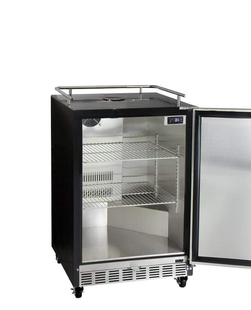 Kegco Beer Refrigeration 24" Wide Tap Stainless Steel Commercial Built-In Right Hinge Digital Kegerator with Kit Kegco Beer Refrigeration 24" Wide Tap Stainless Steel Commercial Built-In Right Hinge Digital Kegerator with Kit