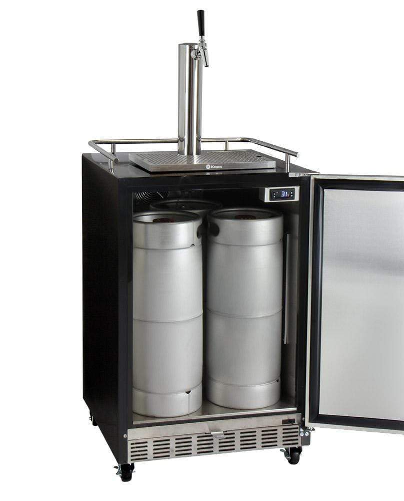 Kegco Beer Refrigeration 24" Wide Tap Stainless Steel Commercial Built-In Right Hinge Digital Kegerator with Kit Kegco Beer Refrigeration 24" Wide Tap Stainless Steel Commercial Built-In Right Hinge Digital Kegerator with Kit