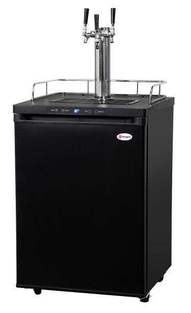 Kegco Beer Refrigeration 3 TAP 24" Wide Kombucha Tap Black Kegerator Kegco Beer Refrigeration 3 TAP 24" Wide Kombucha Tap Black Kegerator