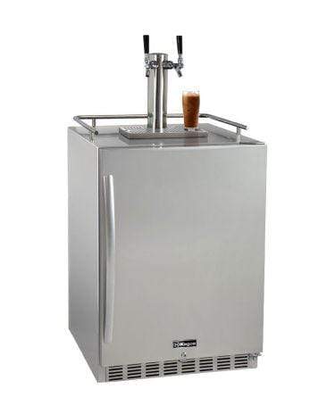 Kegco Beer Refrigeration Dual tap 24" Wide Cold Brew Coffee Tap All Stainless Steel Outdoor Built-In Right Hinge Kegerator Kegco Beer Refrigeration Dual tap 24" Wide Cold Brew Coffee Tap All Stainless Steel Outdoor Built-In Right Hinge Kegerator