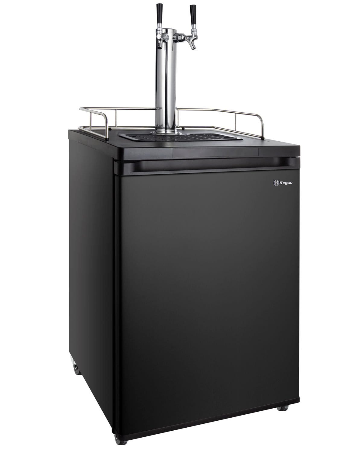 Kegco Beer Refrigeration Dual Tap 24" Wide Homebrew Tap Black Kegerator Kegco Beer Refrigeration Dual Tap 24" Wide Homebrew Tap Black Kegerator