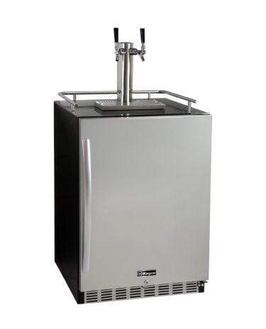 Kegco Beer Refrigeration Dual Tap 24" Wide Tap Stainless Steel Built-In Right Hinge Kegerator with Kit Kegco Beer Refrigeration Dual Tap 24" Wide Tap Stainless Steel Built-In Right Hinge Kegerator with Kit