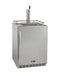 Kegco Beer Refrigeration Single Tap 24" Wide Tap All Stainless Steel Outdoor Built-In Right Hinge Kegerator with Kit