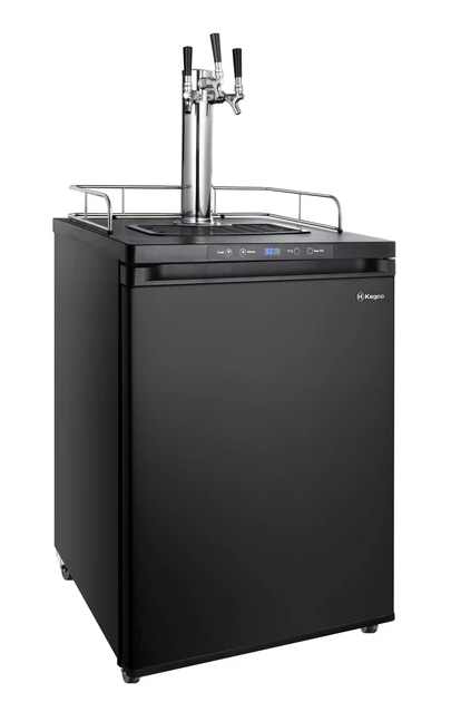 Kegco Beer Refrigeration Triple Tap 24" Wide Homebrew Tap Black Digital Kegerator Kegco Beer Refrigeration Triple Tap 24" Wide Homebrew Tap Black Digital Kegerator