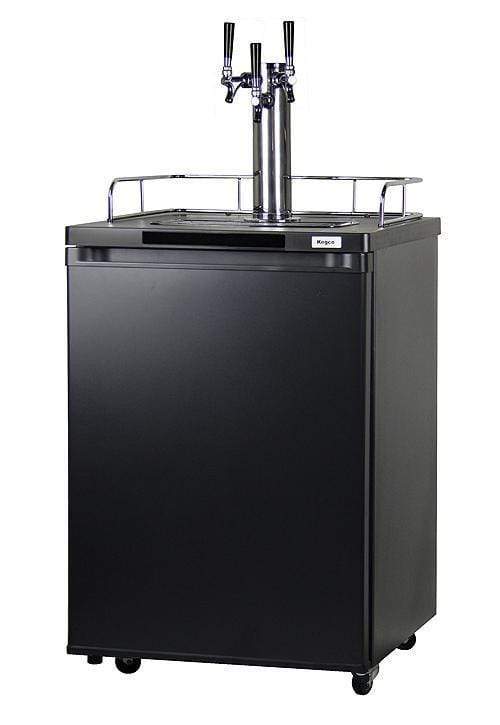 Kegco Beer Refrigeration Triple Tap 24" Wide Homebrew Tap Black Kegerator Kegco Beer Refrigeration Triple Tap 24" Wide Homebrew Tap Black Kegerator