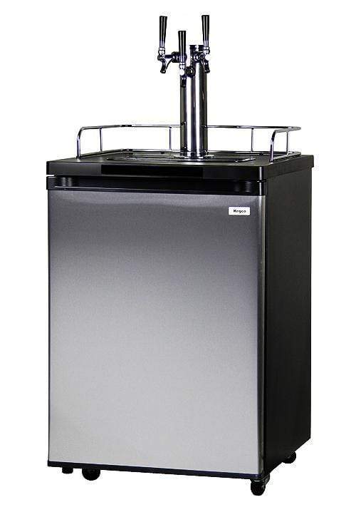 Kegco Beer Refrigeration Triple Tap 24" Wide Homebrew Tap Stainless Kegerator