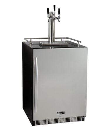 Kegco Beer Refrigeration Triple Tap 24" Wide Tap Stainless Steel Built-In Right Hinge Kegerator with Kit Kegco Beer Refrigeration Triple Tap 24" Wide Tap Stainless Steel Built-In Right Hinge Kegerator with Kit