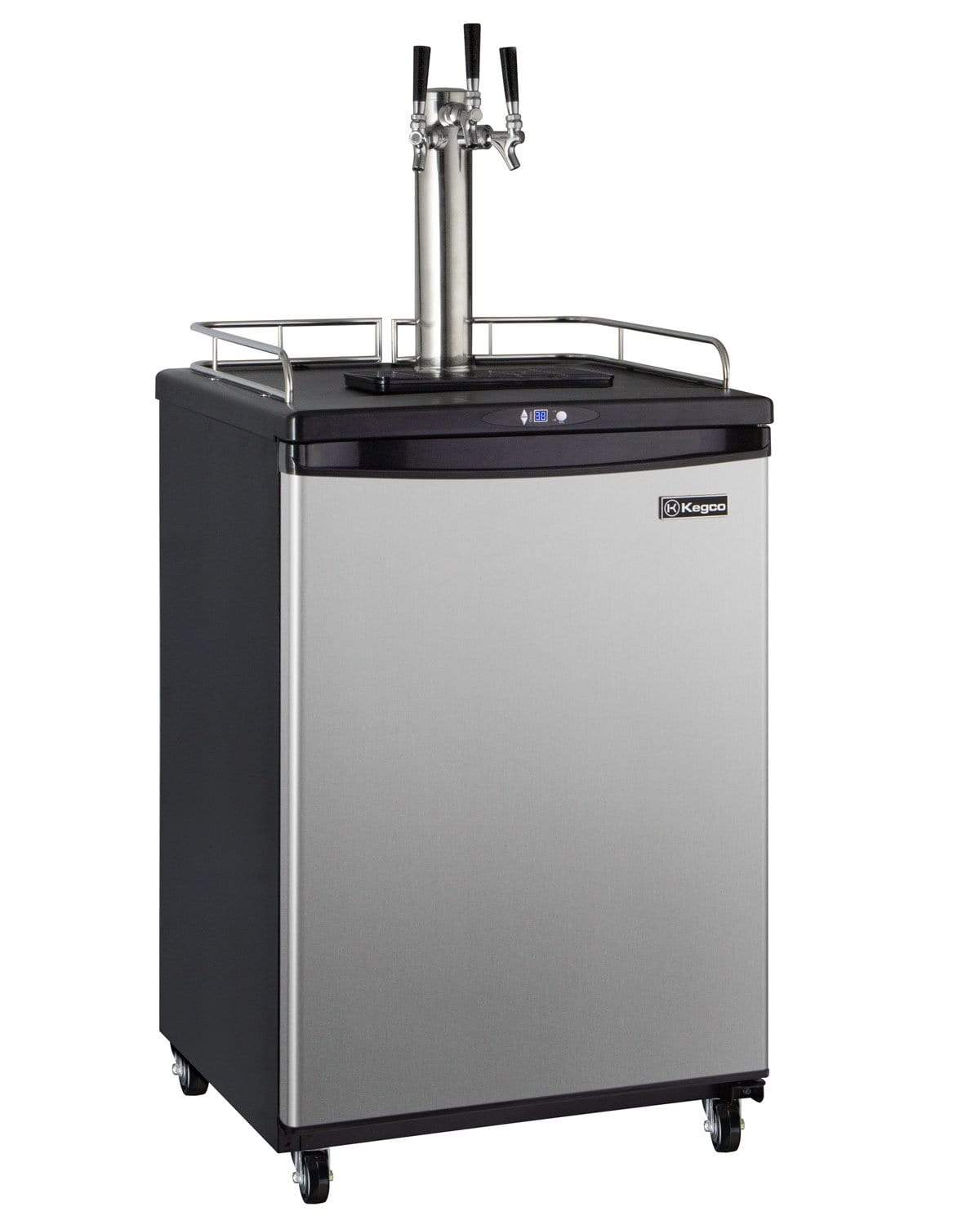 Kegco Beer Refrigeration Triple Tap KEGCO 24" WIDE TAP STAINLESS STEEL HOME BREW KEGERATOR Kegco Beer Refrigeration Triple Tap KEGCO 24" WIDE TAP STAINLESS STEEL HOME BREW KEGERATOR