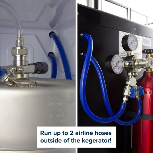 Kegco Beer Refrigeration Wide Single Tap Stainless Steel Commercial/Residential Kegerator