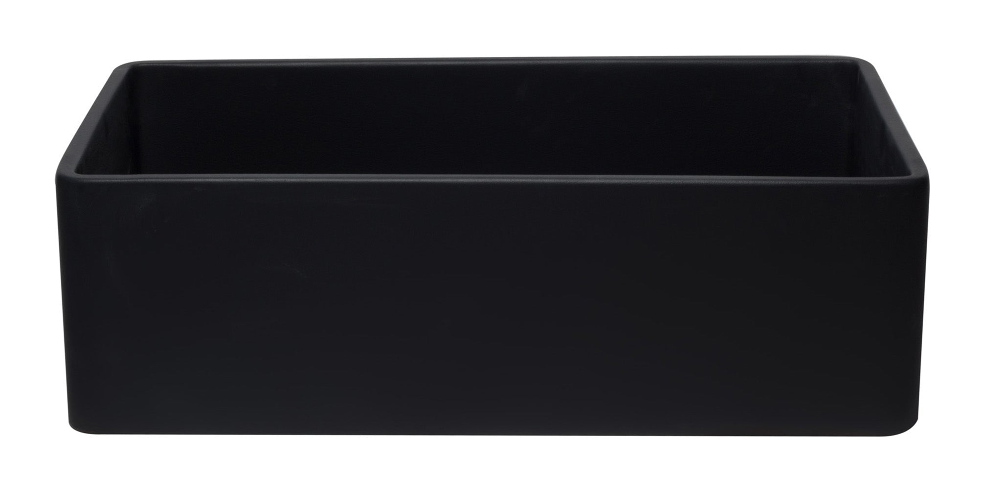 ALFI Brand - 33 inch Black Reversible Single Fireclay Farmhouse Kitchen Sink | AB3320SB-BM ALFI Brand - 33 inch Black Reversible Single Fireclay Farmhouse Kitchen Sink | AB3320SB-BM