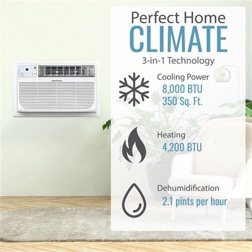 Keystone Through the Wall Air Conditioner Keystone - 8,000 - 14,000 BTU Through the Wall Heat/Cool Air Conditioner Keystone Through the Wall Air Conditioner Keystone - 8,000 - 14,000 BTU Through the Wall Heat/Cool Air Conditioner