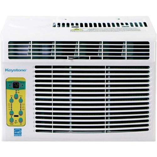Keystone Window A/C Keystone 6,000 BTU Window-Mounted Air Conditioner with Follow Me LCD Remote Control