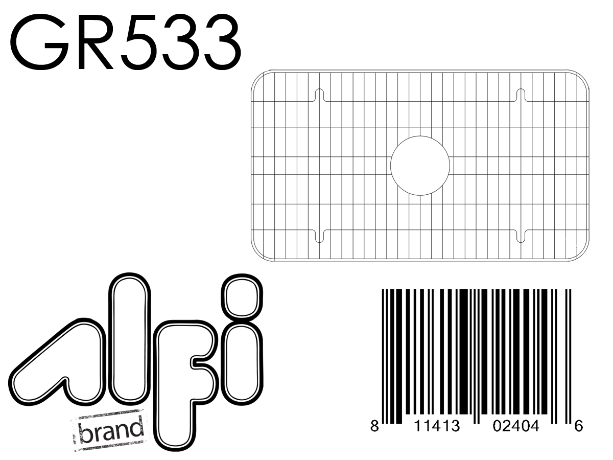 ALFI Brand - Stainless Steel Protective Grid for AB532 & AB533 Kitchen Sinks | GR533 ALFI Brand - Stainless Steel Protective Grid for AB532 & AB533 Kitchen Sinks | GR533
