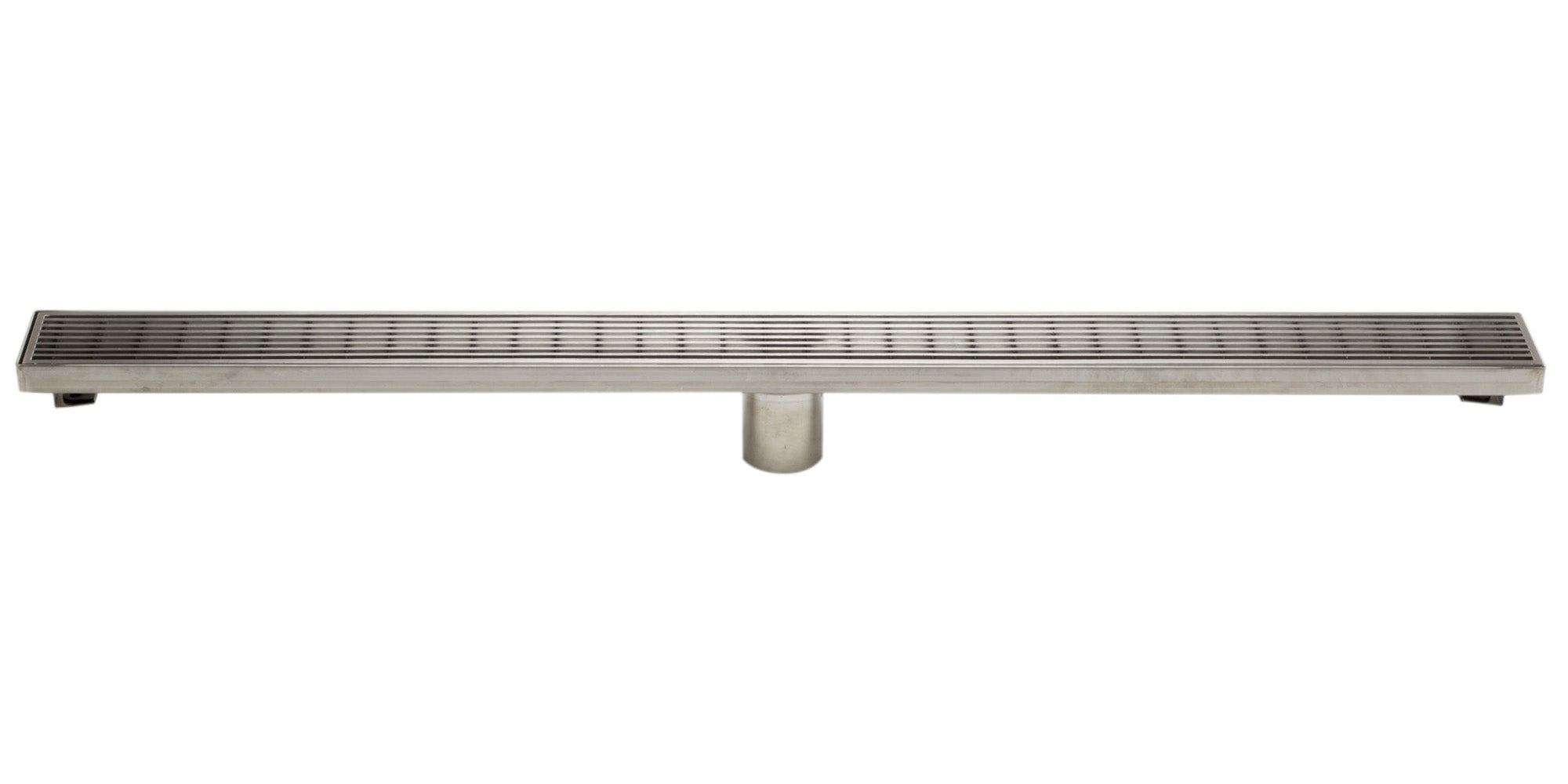 ALFI Brand - 36" Modern Stainless Steel Linear Shower Drain with Groove Lines | ABLD36D ALFI Brand - 36" Modern Stainless Steel Linear Shower Drain with Groove Lines | ABLD36D