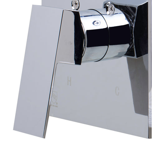 ALFI Brand - Polished Chrome Shower Valve Mixer with Square Lever Handle | AB5501-PC